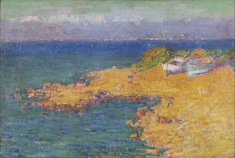 John Peter Russell Bay of Nice Spain oil painting art